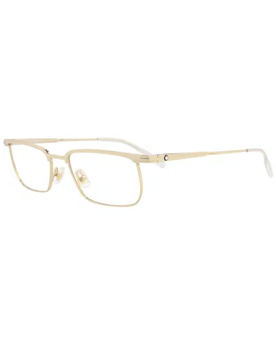 Montblanc Men's 54mm Optical Frames In Gold