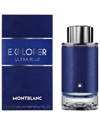Montblanc Men's 6.7oz Explorer Ultra Blue Eau De Parfum In Transparent