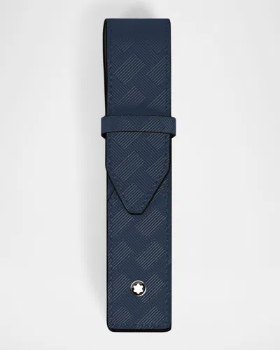 Montblanc Men & Apos;s Extreme 3.0 Leather Pen Pouch In Blue