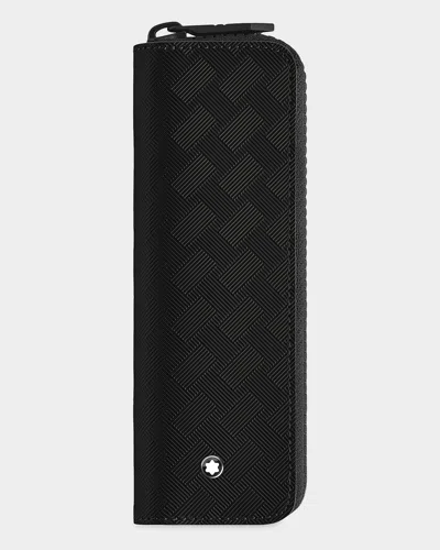 Montblanc Men & Apos;s Extreme 3.0 Patterned Leather Pen Pouch In Black