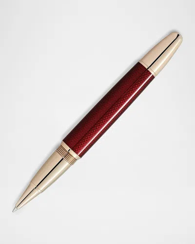 Montblanc Men & Apos;s Meisterstück Solitaire Golden Hour Legrand Rollerball Pen In Burgundy