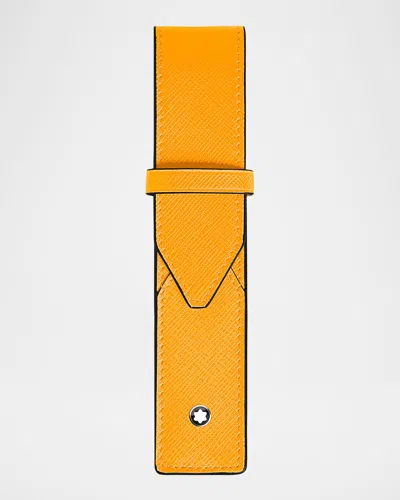 Montblanc Men & Apos;s Sartorial One-pen Pouch In Yellow