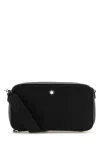 Montblanc Black Leather Crossbody Bag In Black