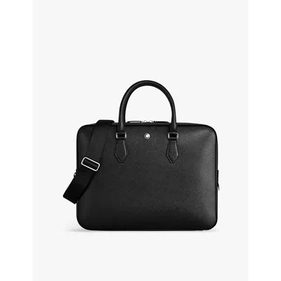 Montblanc Mens Black Sartorial Medium Leather Document Case
