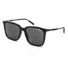 Montblanc Men's Black Square Sunglasses Mb0084sk00156 In Grey