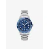 MONTBLANC MONTBLANC MEN'S BLUE 129369 1858 STAINLESS-STEEL AUTOMATIC WATCH