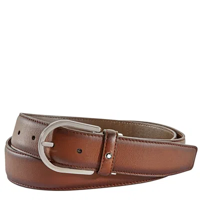 Montblanc Men's Cut-to-size Business Belt- Brown