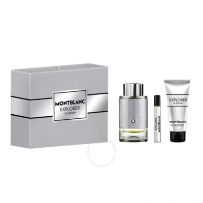 Montblanc Men's Explorer Platinum Eau De Perfume Spray Gift Set 3386460139366