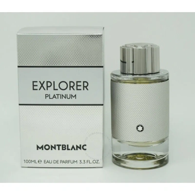Montblanc Men's Explorer Platinum Edp Spray 3.3 oz Fragrances 843711400970 In Platinum / Violet