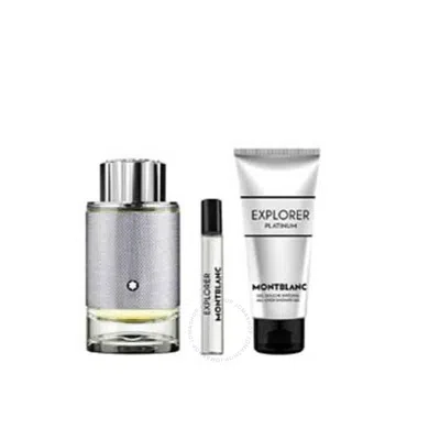 Montblanc Men's Explorer Platinum Gift Set Fragrances 3386460139182 In White