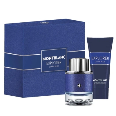 Montblanc Men's Explorer Ultra Blue Gift Set Fragrances 3386460130592 In White