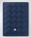 Montblanc Extreme 3.0 Leather Card Holder In Blue