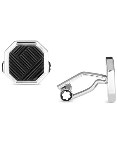Montblanc Extreme 3.0 Stainless Steel Cufflinks In Black