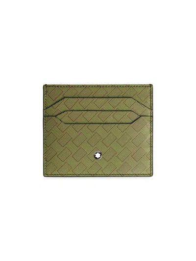 Montblanc Men's Extreme 3.0 Leather Card Case In Green
