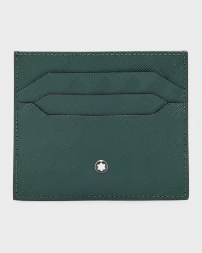 Montblanc Men's Extreme 3.0 Leather Card Holder In Dark Green