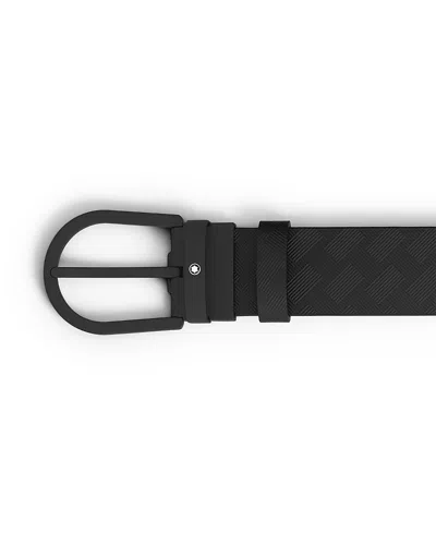 MONTBLANC MEN'S EXTREME 3.0 LEATHER HORSESHOE BUCKLE BELT