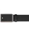 Montblanc Men's Extreme 3.0 Leather Rectangular Buckle Belt In Black