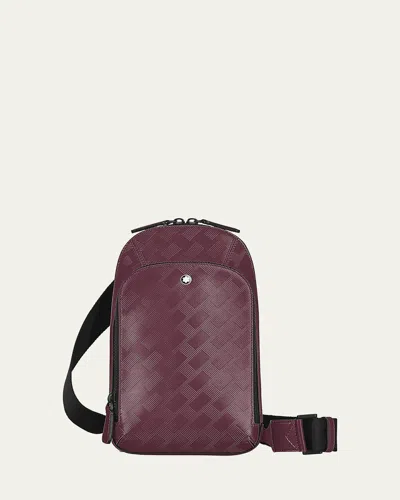 Montblanc Men's Extreme 3.0 Leather Sling Bag In Purple