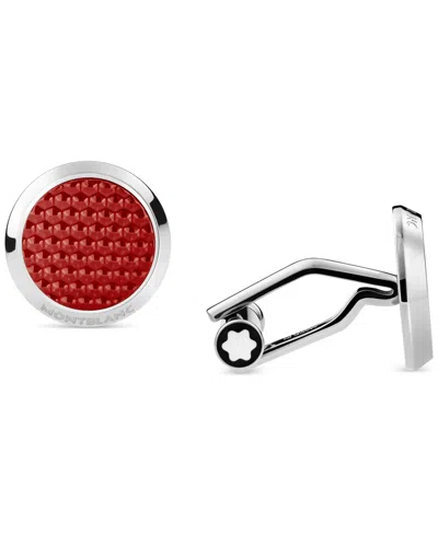 Montblanc Men's Fineliner Red Hour Cuff Links