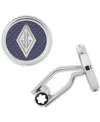 Montblanc Men's Great Characters Homage To The Great Gatsby Stainless Steel Cuff Links In Silver