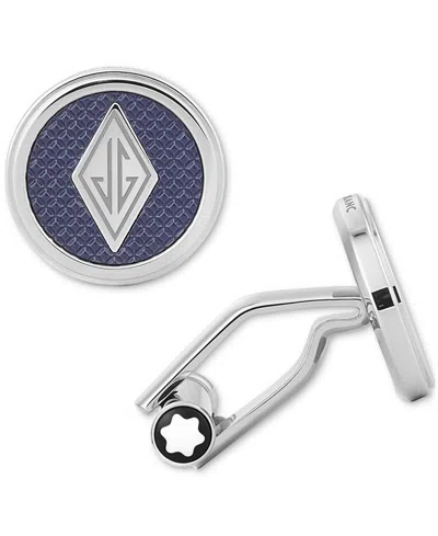 Montblanc Men's Great Characters Homage To The Great Gatsby Stainless Steel Cuff Links In Silver