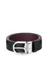 Montblanc Belts In Black/burgundy