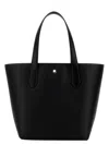 Montblanc Black Leather Extreme 3.0 146 Shopping Bag In Black