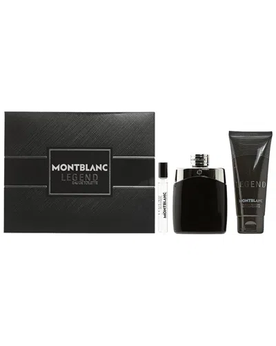 Montblanc Men's Legend 3pc Set In Transparent