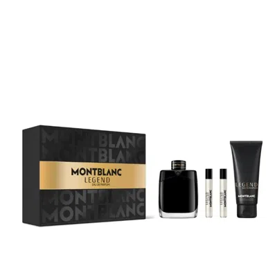Montblanc Men's Legend Gift Set Fragrances 3386460166973 In Transparent