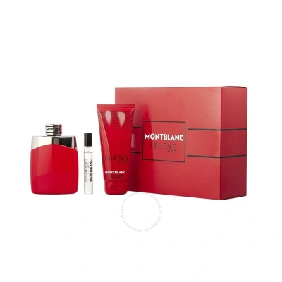 Montblanc Men's Legend Red Gift Set Fragrances 3386460130455 In Red   /   Red.