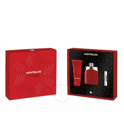Montblanc Men's Legend Red Gift Set Fragrances 3386460132237 In Red   /   Red.