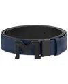 Montblanc Men's M Pin Buckle Reversible Leather Belt In Black