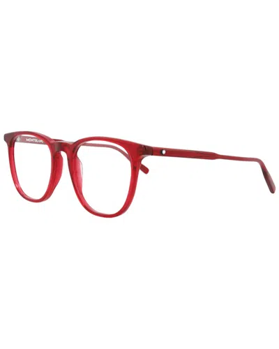 Montblanc Men's Mb0010o 51mm Optical Frames In Red