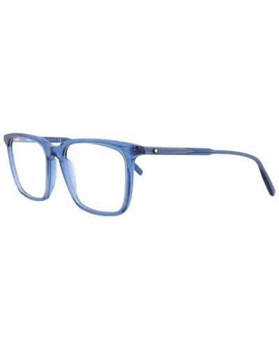 Montblanc Men's Mb0011o 57mm Optical Frames In Blue