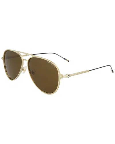 Montblanc Men's Mb0059s 59mm Sunglasses