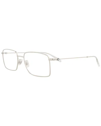 Montblanc Men's Mb0076o 57mm Optical Frames In Silver