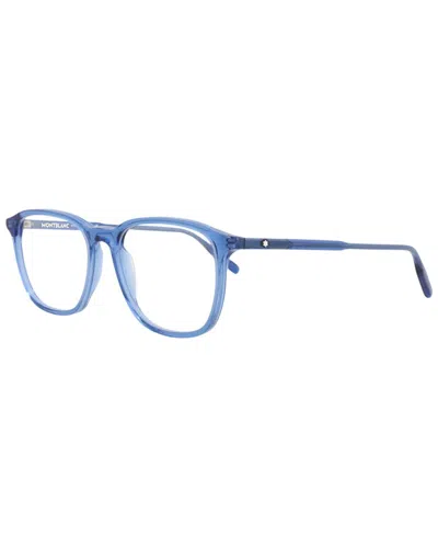 Montblanc Men's Mb0085o 52mm Optical Frames In Blue