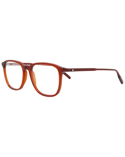 Montblanc Men's Mb0085o 52mm Optical Frames In Brown