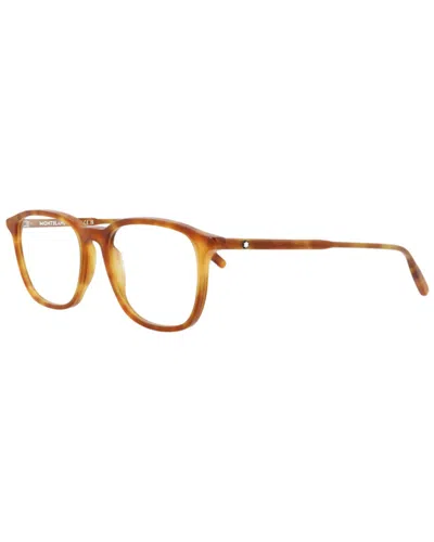 Montblanc Men's Mb0085o 52mm Optical Frames In Brown