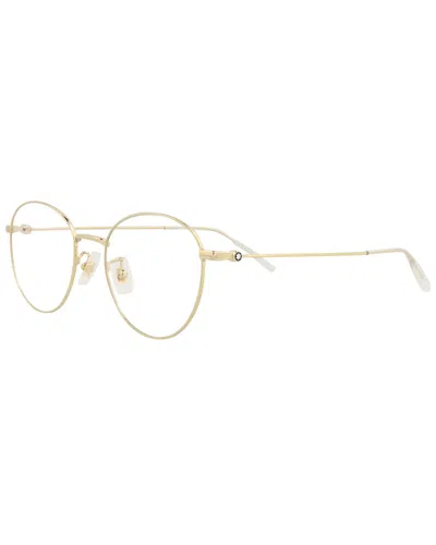Montblanc Men's Mb0085ok 51mm Optical Frames In Gold