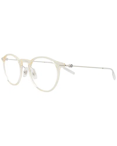 Montblanc Men's Mb0099o 48mm Optical Frames In Neutral