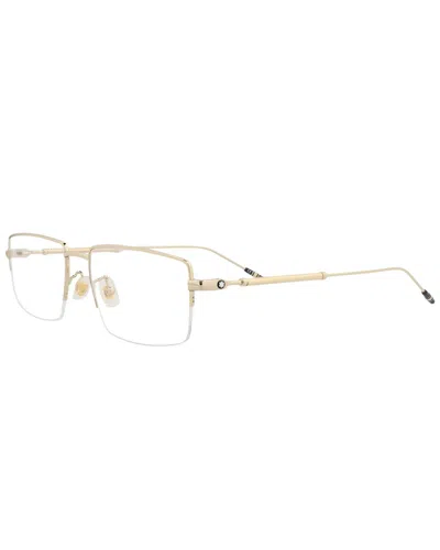 Montblanc Men's Mb0113o 58mm Optical Frames In Gold