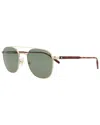 Montblanc Men's Mb0114s 54mm Sunglasses