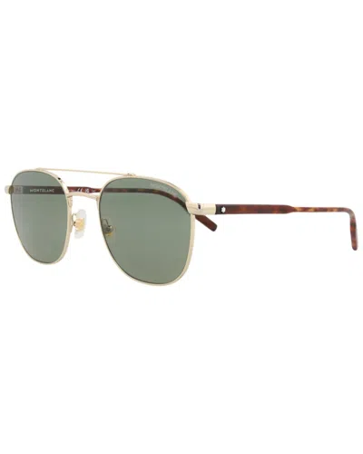 Montblanc Men's Mb0114s 54mm Sunglasses