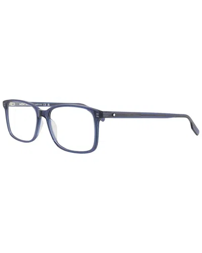Montblanc Men's Mb0152o 56mm Optical Frames In Blue
