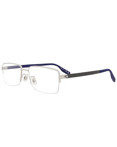Montblanc Men's Mb0188o 57mm Optical Frames In Metallic