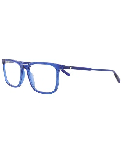 Montblanc Men's Mb0197o 53mm Optical Frames In Blue