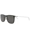 Montblanc Men's Mb0206s 53mm Sunglasses In Black