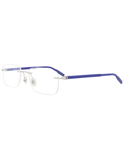 Montblanc Men's Mb0221o 57mm Optical Frames In Silver