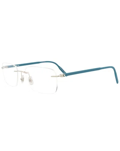 Montblanc Men's Mb0221o 59mm Optical Frames In Blue